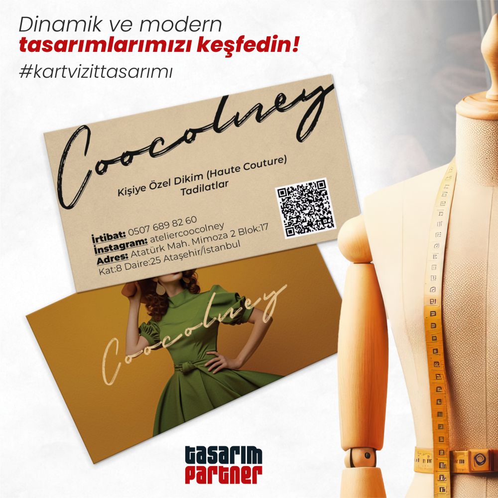 Butik Terzi Kartvizit Tasarım ve Baskısı