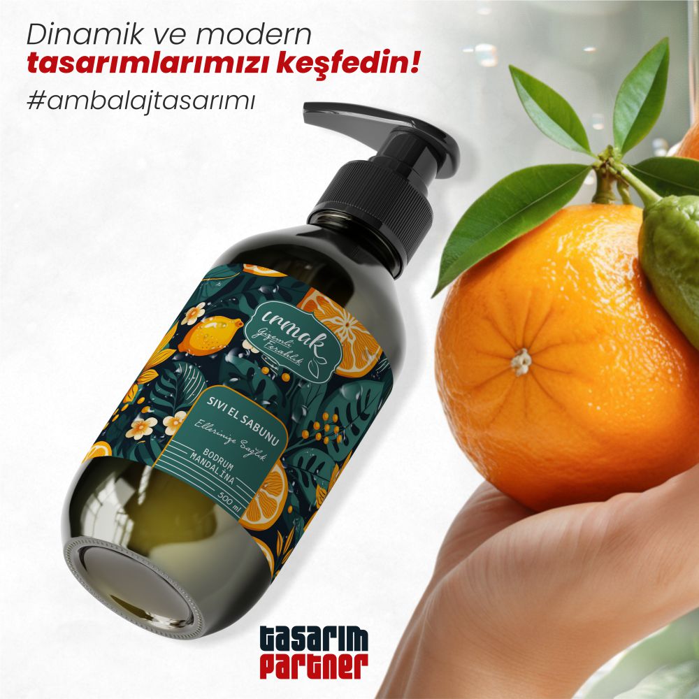 Kozmetik Markamıza Sıvı Sabun Ambalaj Tasarımı